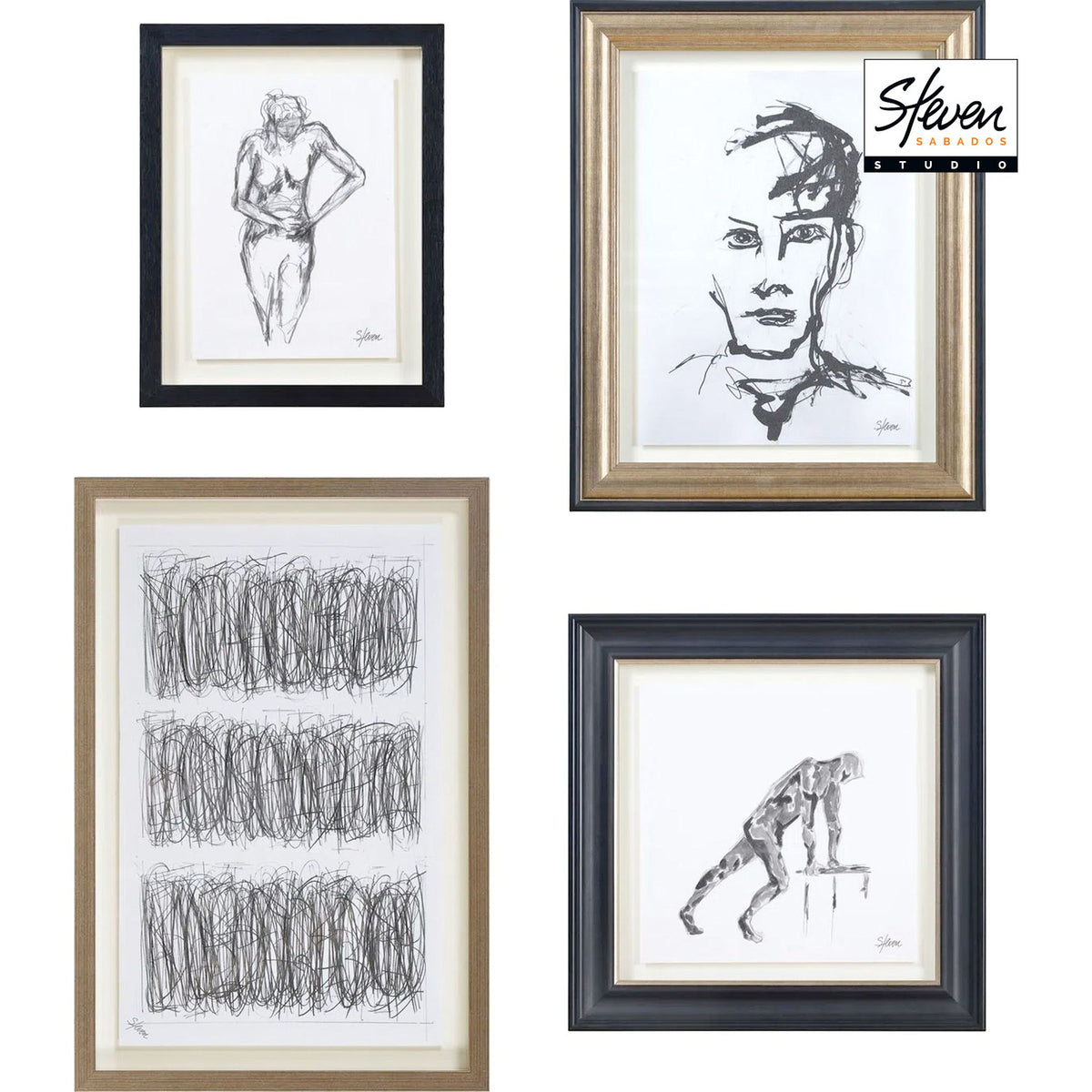 Sketch Wall Art (Set of 4) 16.50